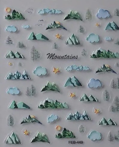 Hundemarke Resin "Mountains"