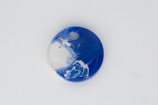 Hundemarke Resin "Sea"