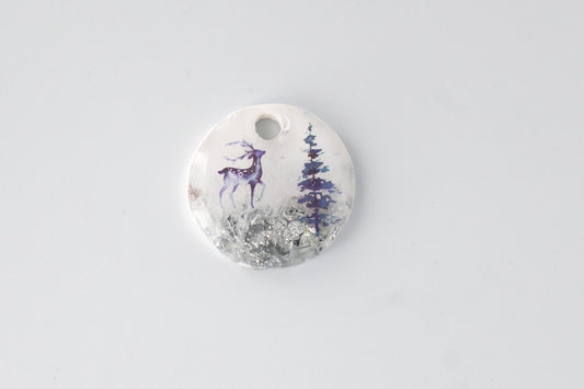 Hundemarke Resin "Winter"