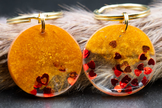 Hundemarke Resin "Heart"