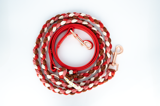 Christmas Biothane Paracord Leine 2m "Biothane meets Paracord"